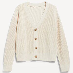 Classic Cardigan Sweater - Size S, Oatmeal Heather
